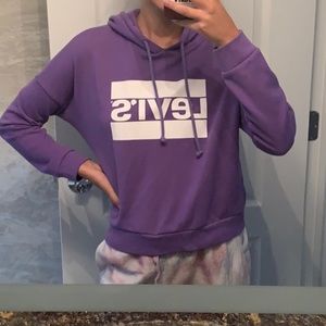 purple levis hoodie
